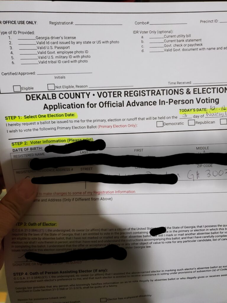 Experiencing Voter Suppression for the First Time
