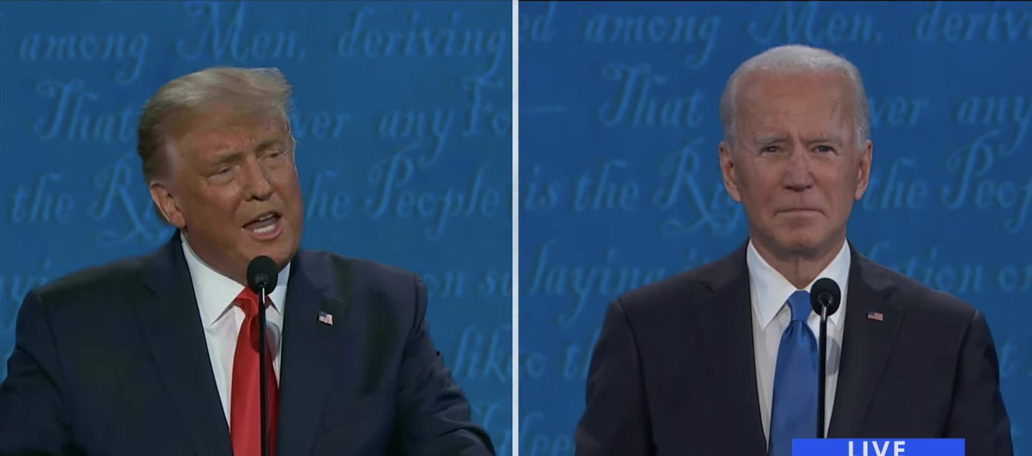 In the Last Presidential Debate, Trump and Biden Make Their Final Pitch ...