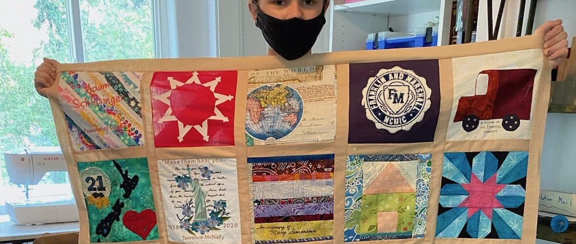 Young Student Creates "COVID Memorial Quilt" to Honor Those Who Have Died