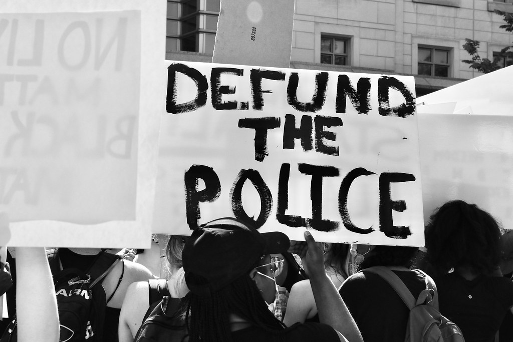 domestic violence, defund the police, community policing