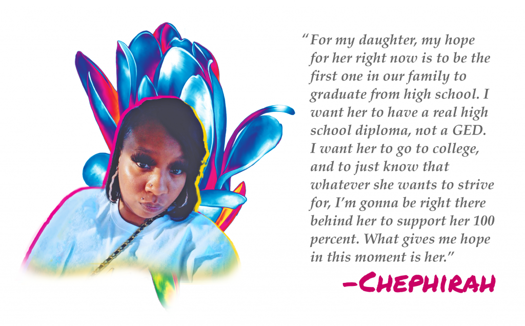 Front and Center: Guaranteed Income Is Helping Chephirah Cover Her Bills, Plan Her Future and Finally Feel Hope

front-and-center-7-chephirah-guaranteed-income-black-mothers-women-magnolia-mothers-trust-jackson-mississippi