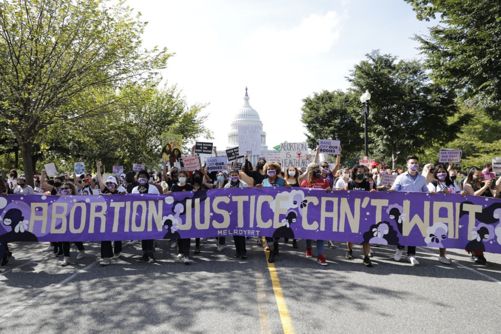 signs-womens-march-texas-abortion-ban-roe-v-wade-reproductive-rights