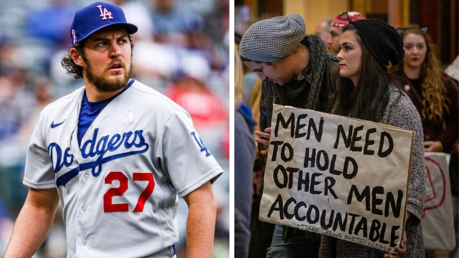 Woman says she felt need for protection from Dodgers pitcher Trevor Bauer