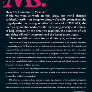 Ms. Magazine - Vol XXX, No 2 / 2020 Spring