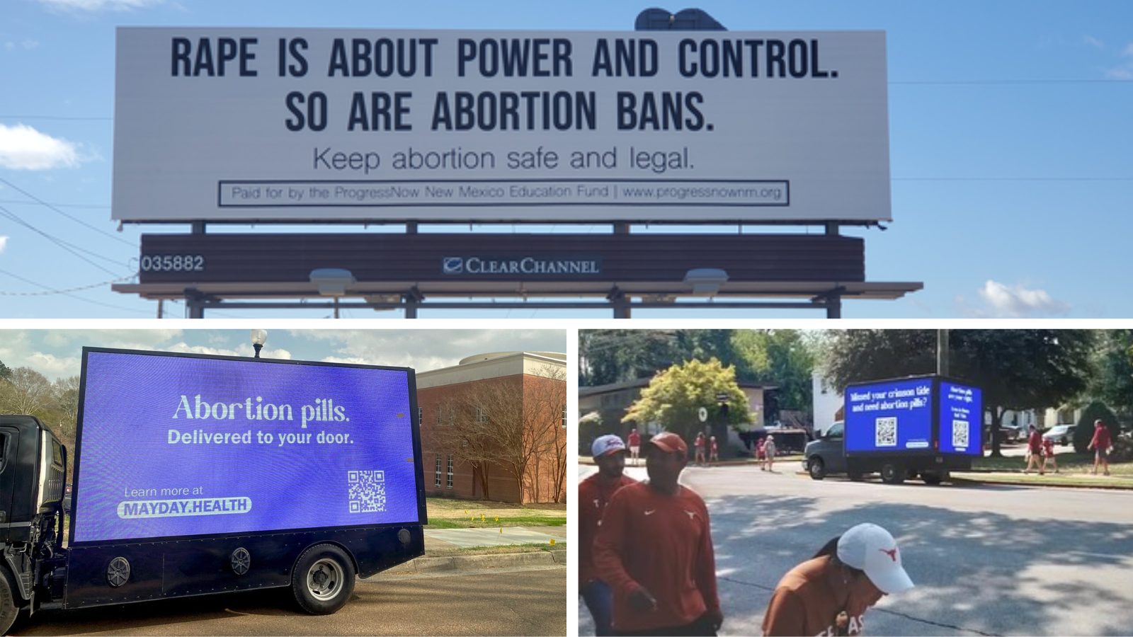 Billboards Throughout South And Midwest Advertise Abortion Access ...