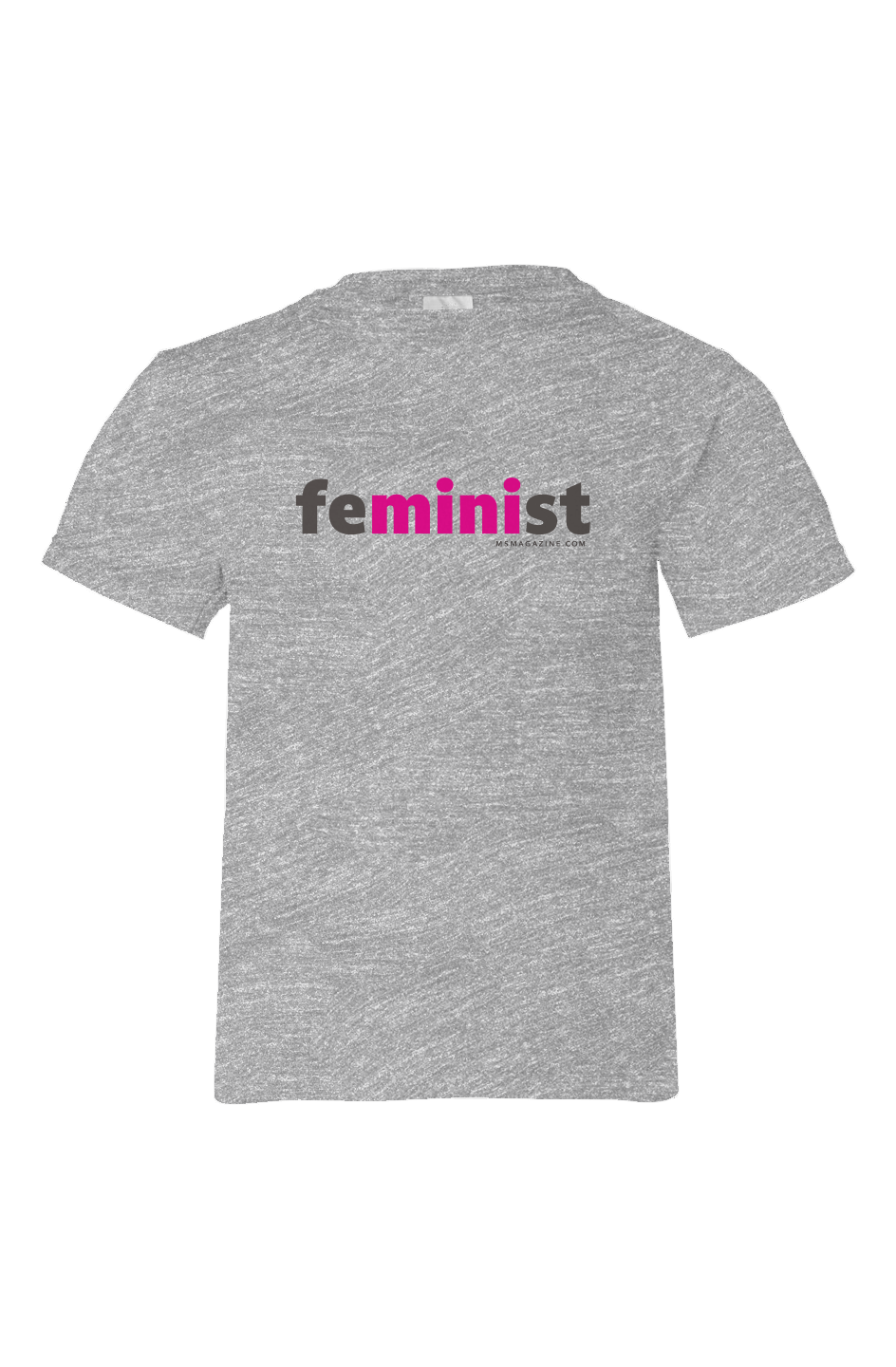 Kids 'feMINIst' Shirt - Light Grey - Ms. Magazine