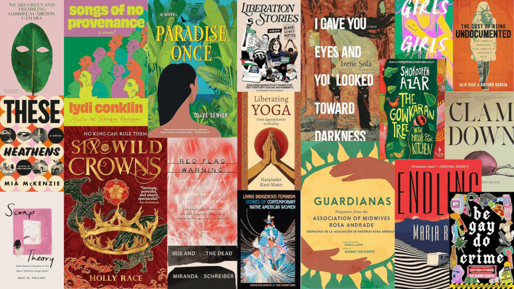 A colorful collage of covers of the books included on this list.