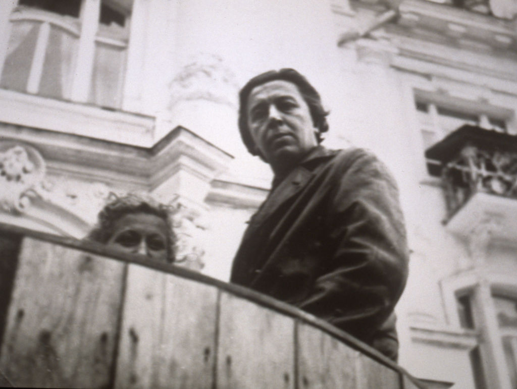 Jacqueline Lamba and André Breton on a balcony